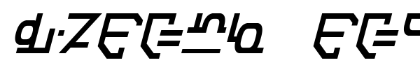 Modern Destronic font preview